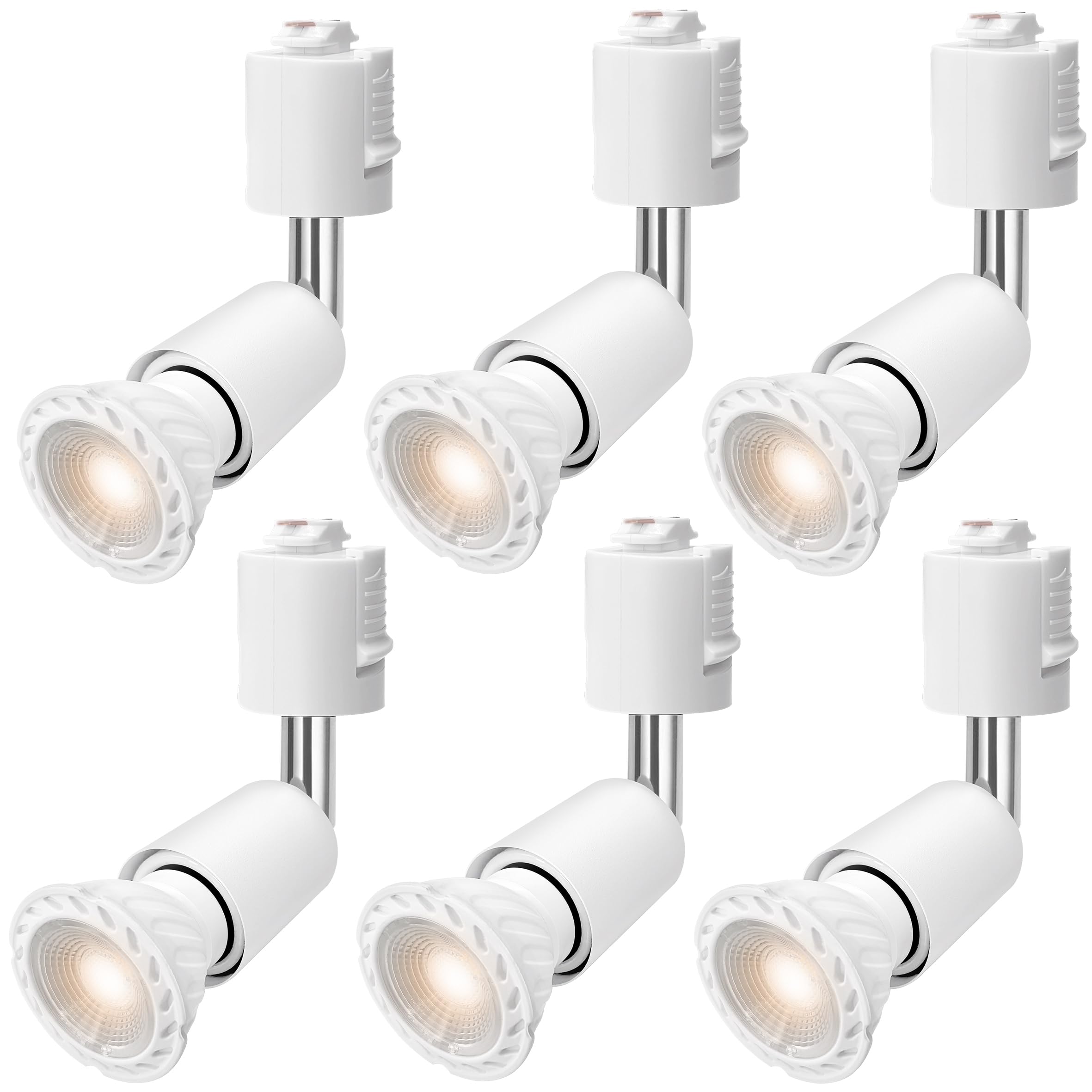 

Точковий світильник E26 для шинопроводу, Включає світлодіодну лампу потужністю 5,5 Вт (еквівалент 60 Вт), Світильник-планка, Набір: світлодіодний точковий світильник + кріплення для шинопроводу (Білий, Теплий