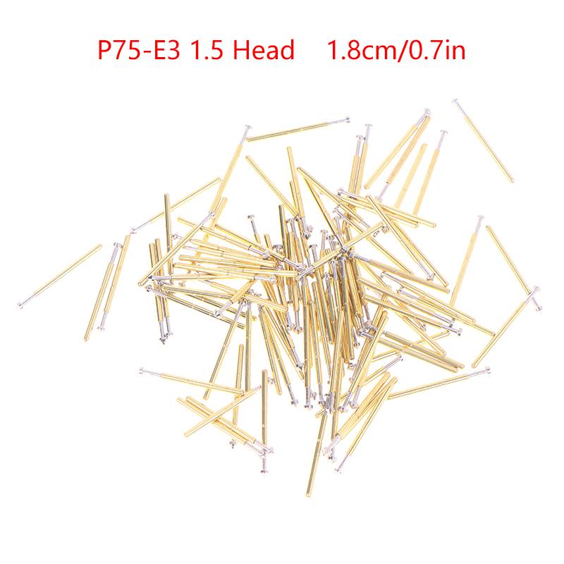 

Набор пружинных тестовых контактов 100 шт. Пружинный тестовый контакт P75-A2 B1 E2 E3 Внешний диаметр 1,02 мм Зонд для печатной платы