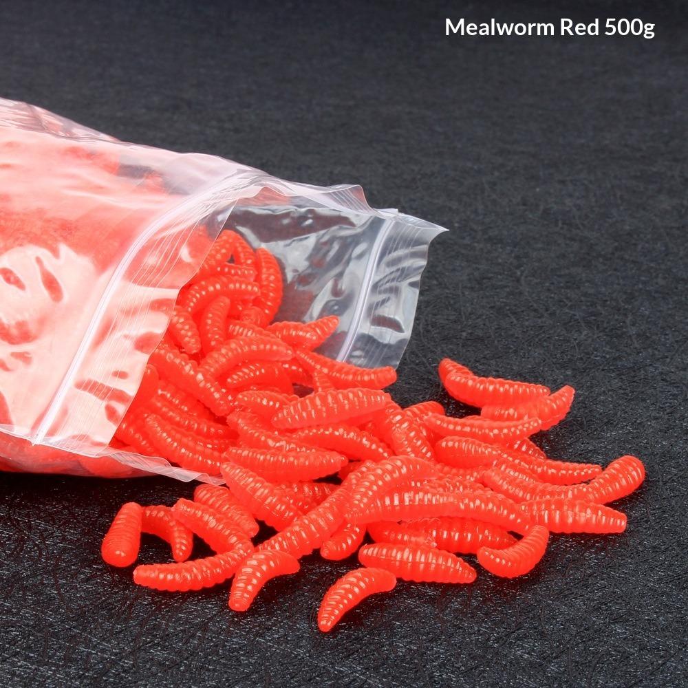500G Soft Bait Fake Bait, Mealworms, Earthworms, Red Worms, Soft Worms, Fake Worms, Bagged in One Catty.