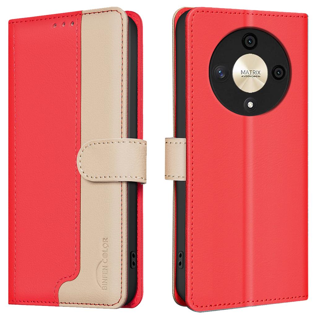 For Honor Magic6 Lite 5G/X9b 5G Leather Case RFID Blocking Card Slots