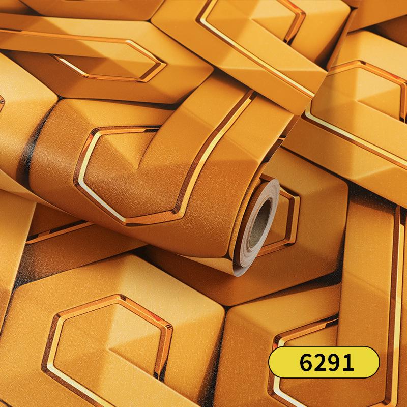 High-End Geometric 3D Wallpaper: Self-Adhesive, Waterproof, Moisture-Proof for E-sports or Home Decor