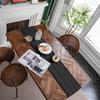 Bohemian Rustic Wedding Decor Cotton Linen Table Runner with Tassels