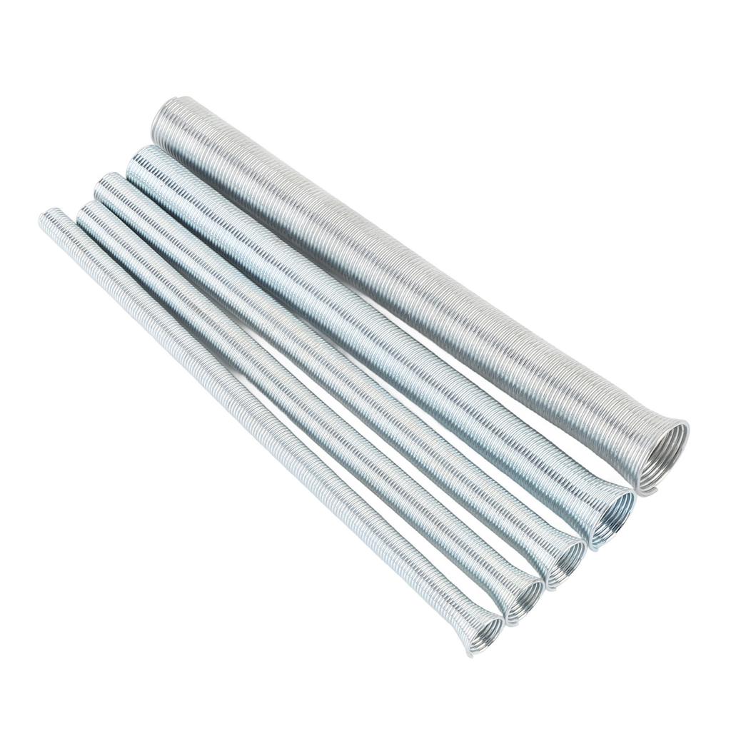 210mm Spring Tubing Benders Kit 1 4 5 16 3 8 1 2 and 5 8 Inch Metal Tube Bender Set for Copper Brass Aluminum and Thin