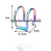 Stainless Steel Geometric Double Circle Non-Pierced Ear Clips