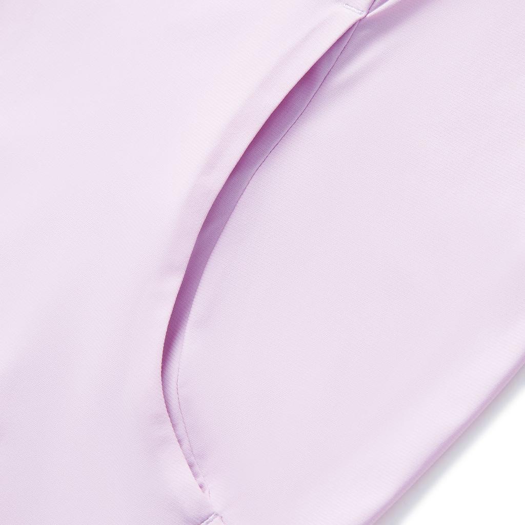 Li Ning Solid Color Simple Versatile Comfortable Windbreaker Women Outerwear Twilight-Purple AFDV286-5