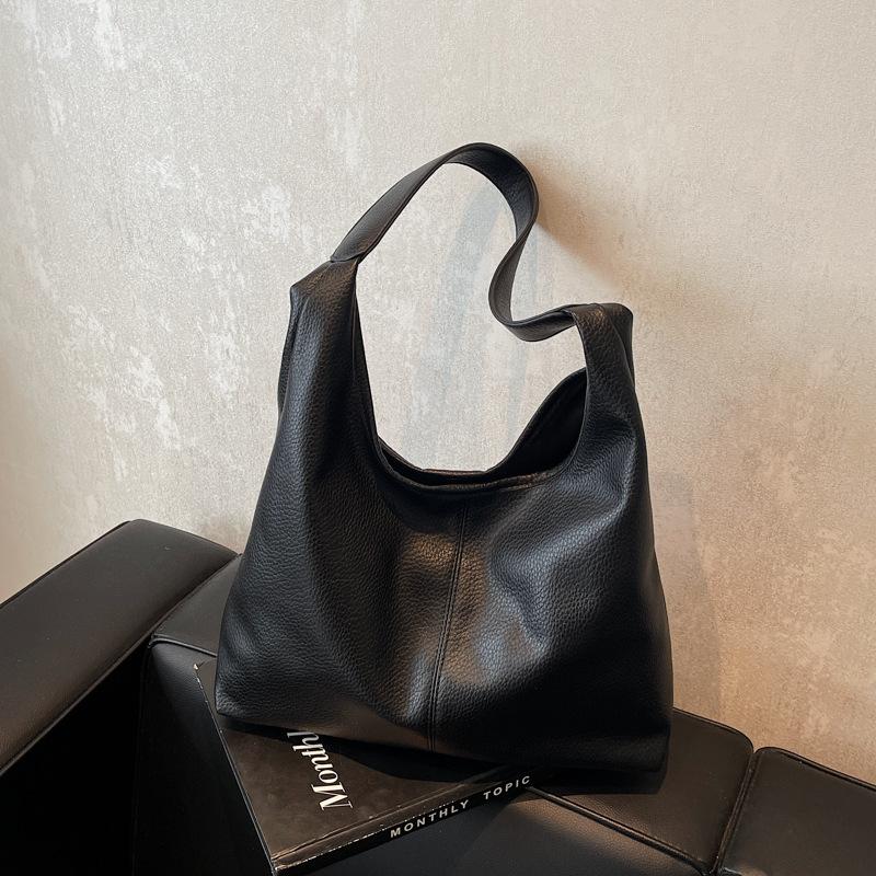 

Сумка большой вместимости женская новая высококлассная подмышечная на плечо сумка для мамы и ребенка сумка-тоут для поездок чёрный