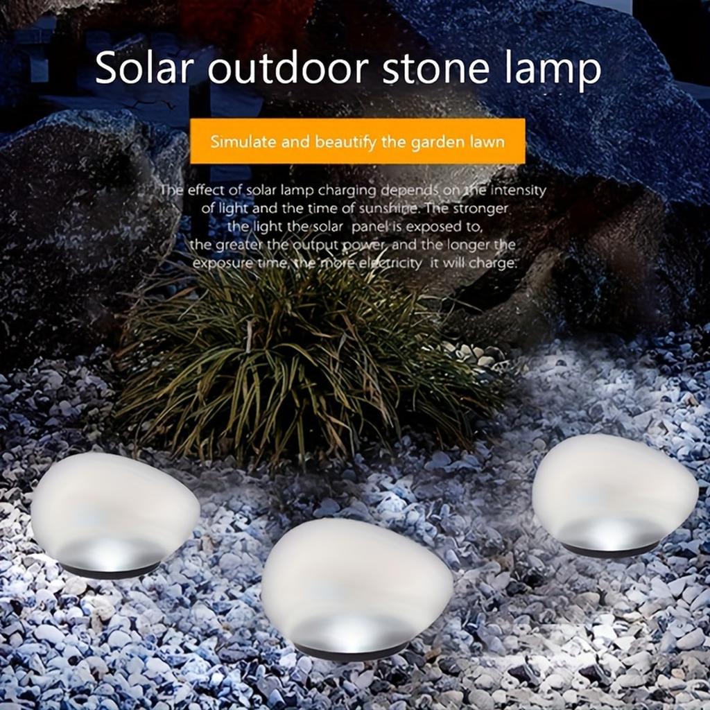 Solar Imitation Stone Lamp, Outdoor And Indoor DualLighting