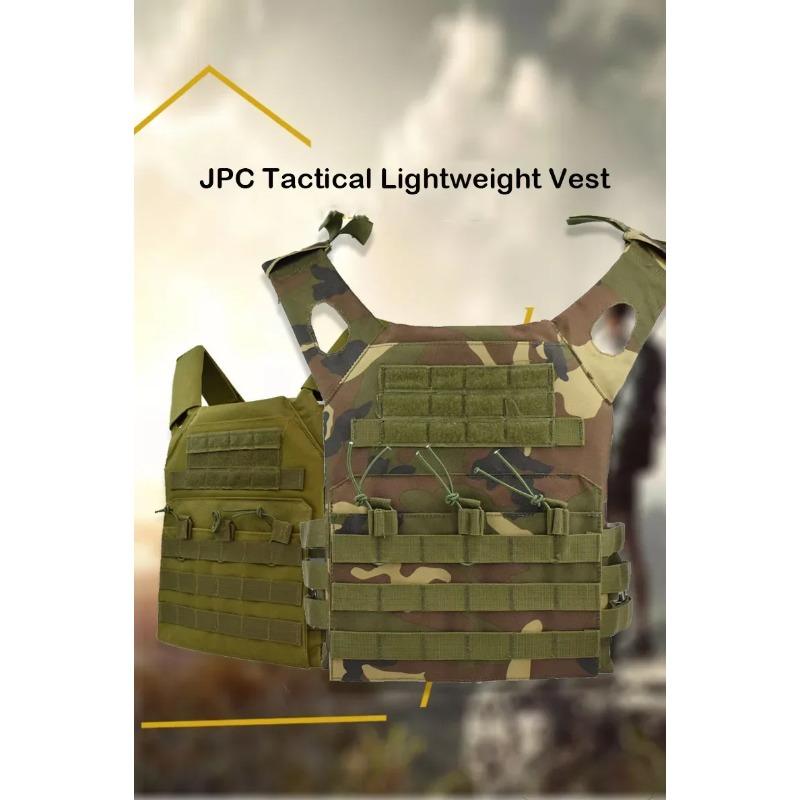 Multifunctional Tactical Vest JPCMolle Plate Carrier Lightweight Camouflage Tactical Vest Hunting Outdoor Hiking Apparel