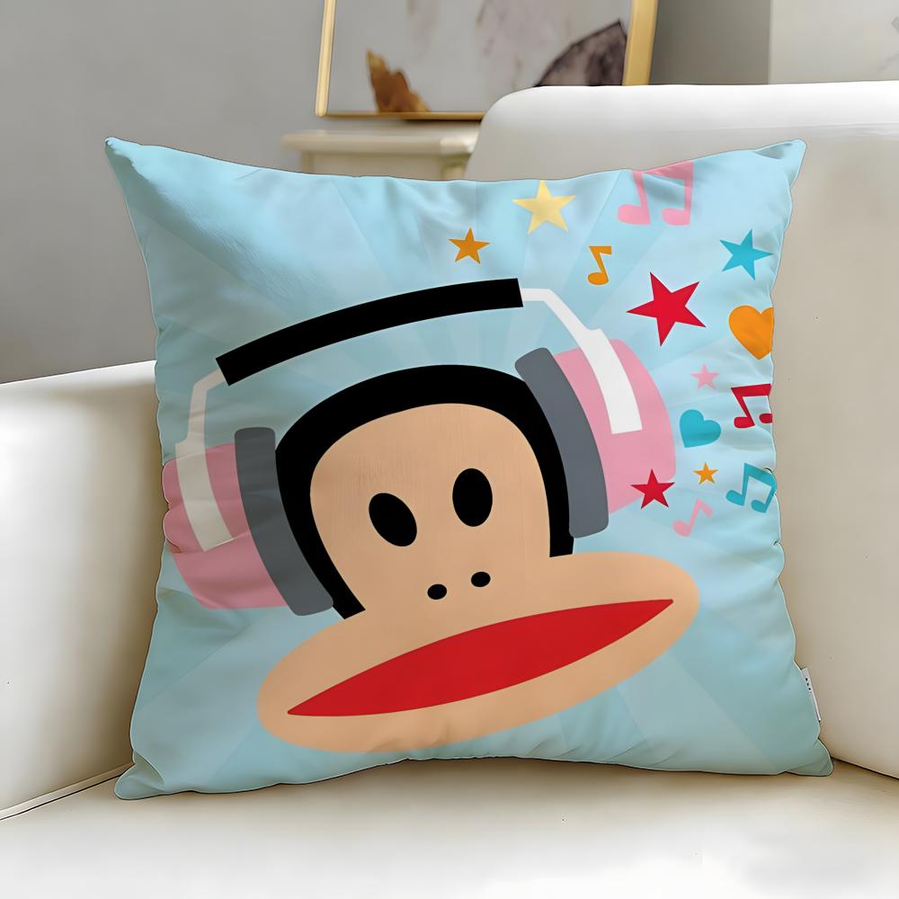 classic brand Paul Frank Cushion Cover Soft  EasyWash Pillow Case  Versatile for Couch Bed Travel and Office