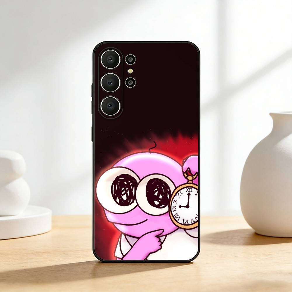 S-Smiling F-Friends Pim Charlie Phone Case For Samsung S26,S25,24,23,22,30,21,10,9,Ultra,Plus,Lite,FE Soft Black Case