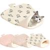 Comfortable Cat Sleeping Bag Nest Fleece Cotton Warm Bed New Pet Snuggle Sack  Winter