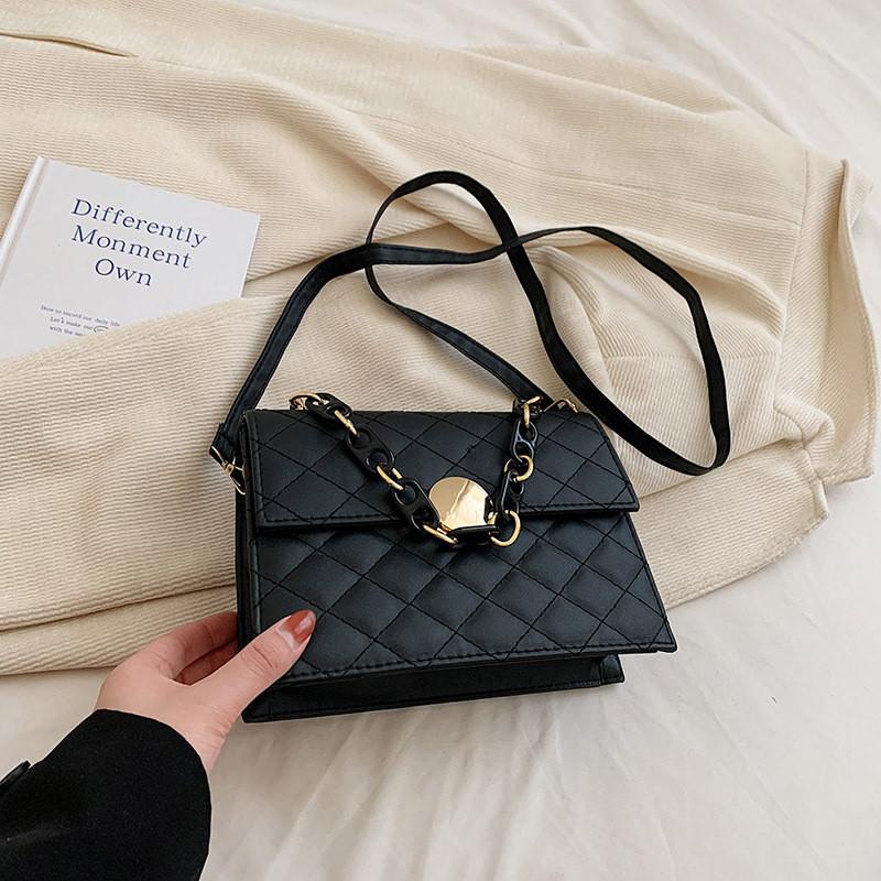 

Fashionable Chic Women s Handbag 2023 Summer New Fashion Retro Shoulder Bag Simple Casual Crossbody Bag Female чёрный