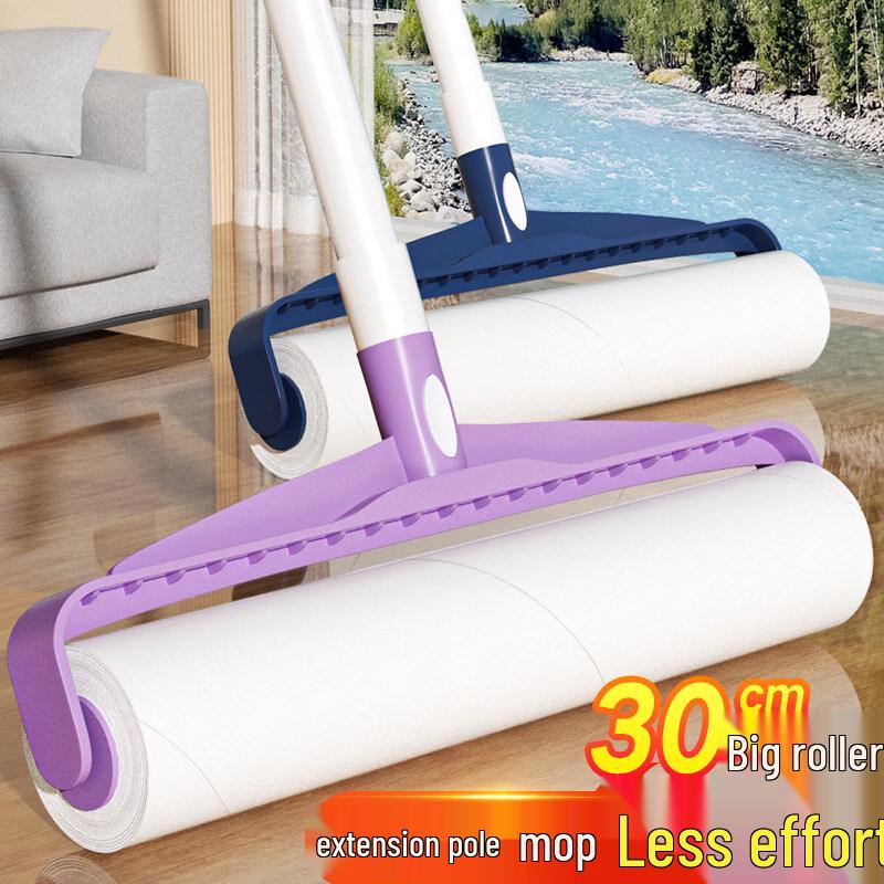 Lionsearch Long Handle Extra-Wide Lint Roller with 16 Refills