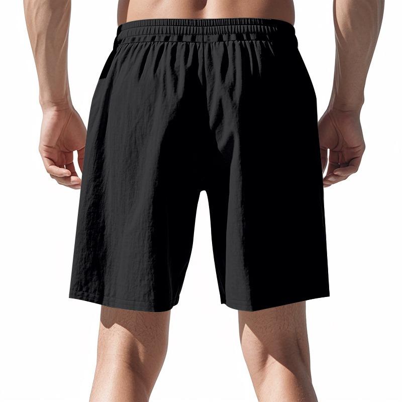 New summer style men's shorts for outer wear, loose beach casual solid color versatile trousers