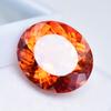 Natural 18 Ct Orange Sapphire CERTIFIED Oval Cut Flawless Loose Gemstone On Sale