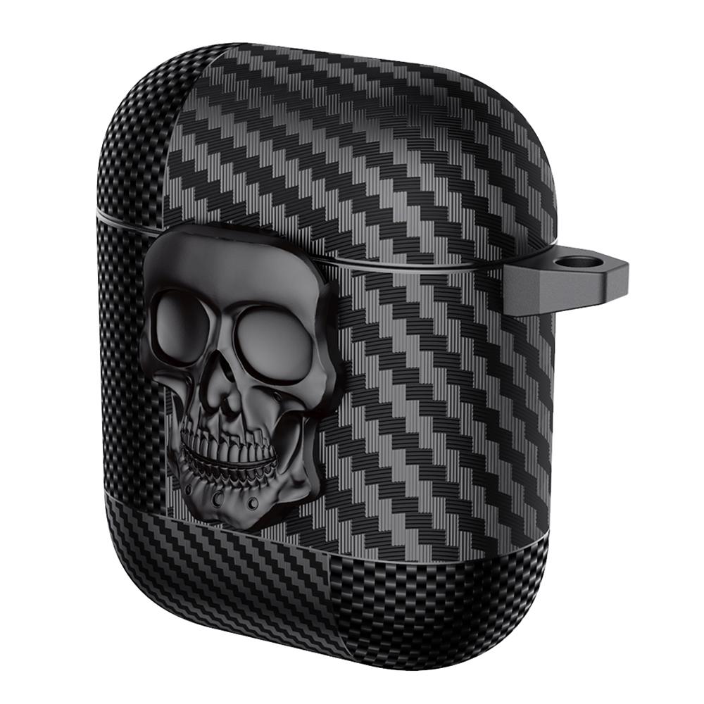 

Чехол для наушников из ТПУ + Металла для Apple AirPods с зарядным кейсом (2016)/(2019)/AirPods с чехлом для беспроводной зарядки (2019) A