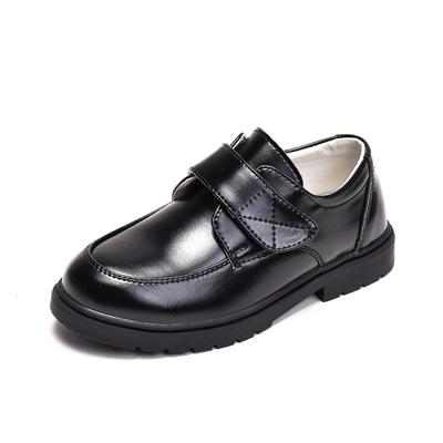 Chaussures plates en cuir pour campus professeur recommande chaussures en cuir désignées pour garçons noir performance enfants printemps et automne chaussures simples étudiants