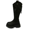 Thick heel thick sole V-mouth high heel boots 2025 thin but knee knight boots autumn zipper thin boots