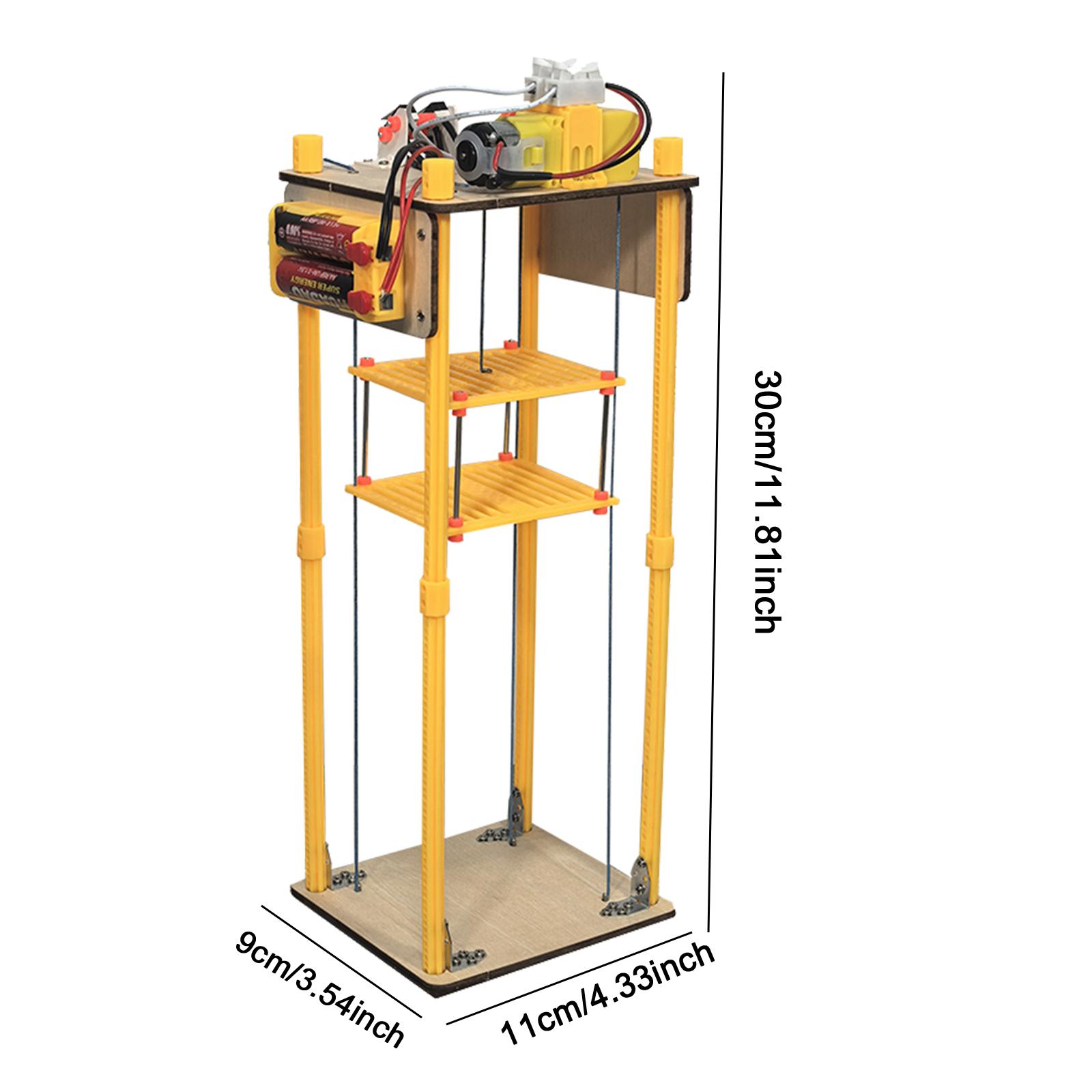 Electric Elevator Lift Model Teens Develop Toy Creative Gift Science Teaching Party Favor Holiday Gifts Science Experiment