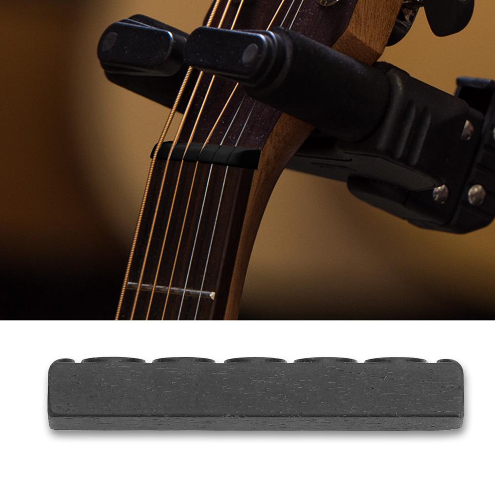 1 Set 2 PCS High Quality Ebony Nut and Saddle for Classical Guitar Parts
