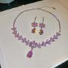 Elegant Rhinestone Inlaid Square Clavicle Necklace Set - Stylish, High-End Design for Women