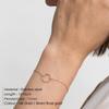 Stainless Steel Hollow Circle Bracelet for Women - Classic Design