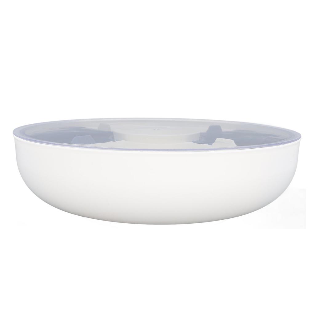 Veggie Tray with Lid Large Capacity Plastic Drainage Divided Snack Tray for Fruit Kitchen Type 2