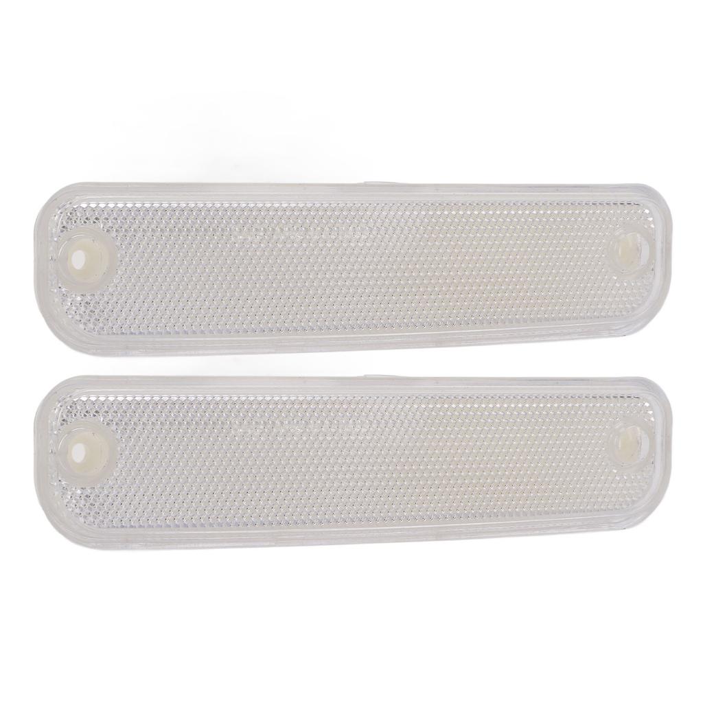 Pair Front Signal Side Marker Light Cover Lens 6270434 Replacement for Pickup Truck 1973‑1980