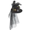Steampunk Top Hat Gothic Vintage Style Headgear Party Black Novelty Headband Fedoras for