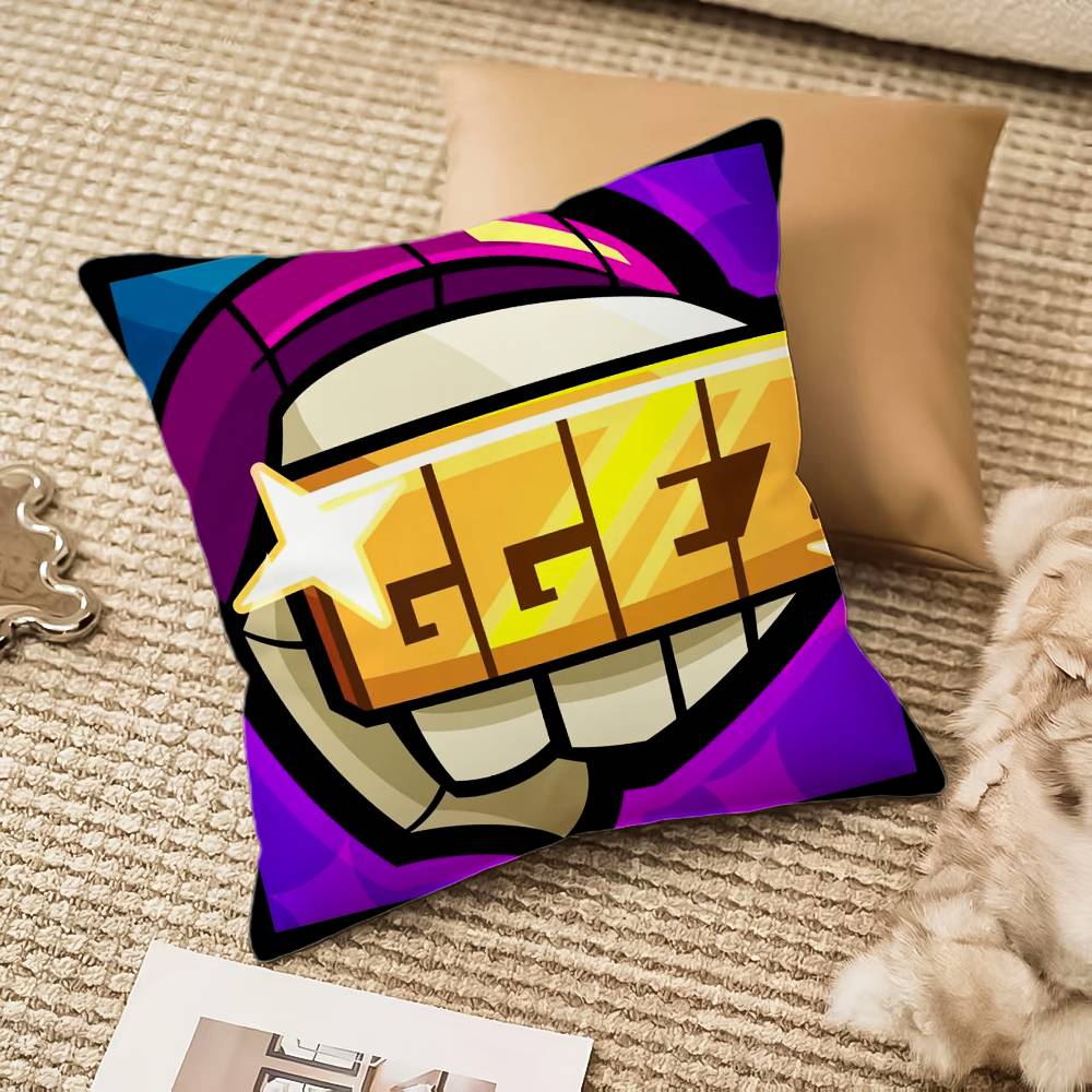 B-Brawl Anime S-Stars Pillow Case Anti-dustmite Pillowcase Invisible Zipper Silky Short Plush Sofa Cushion Cover