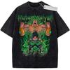 Unisex Washed Black Vintage Tshirt Dragon Ball Broly Super Saiyan Green Highquality Fabric for Home Leisure Travel Shopping