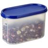 Modular Plastic Storage Containers with Lid, Set of 6, 1.2L, Blue