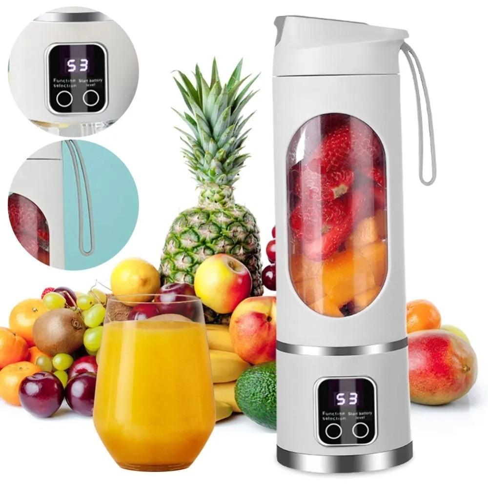 LCD Display Portable Juicer Blender 12 Blades Juice Maker Multifunctional Fruit Extractor Travel