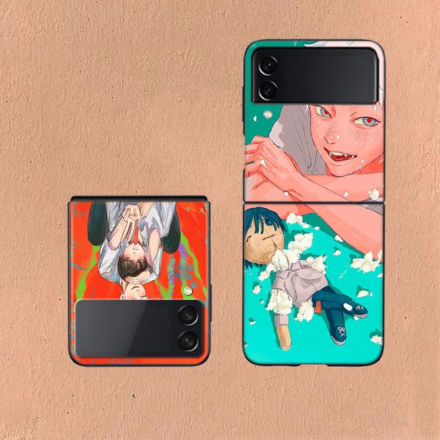 Anime H-Hikaru Ga Shinda Natsu Coque For Samsung Z Flip7 6 Galaxy Case Shockproof Z Flip5 Z Flip3 4 5G Hard Cover Phone TPU PC