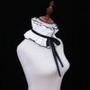 Vintage Ruffled Collar Girls Cosplay Tie Victorian Collar Lapel Medieval Cosplay Victorian Ruffled Tie Collar