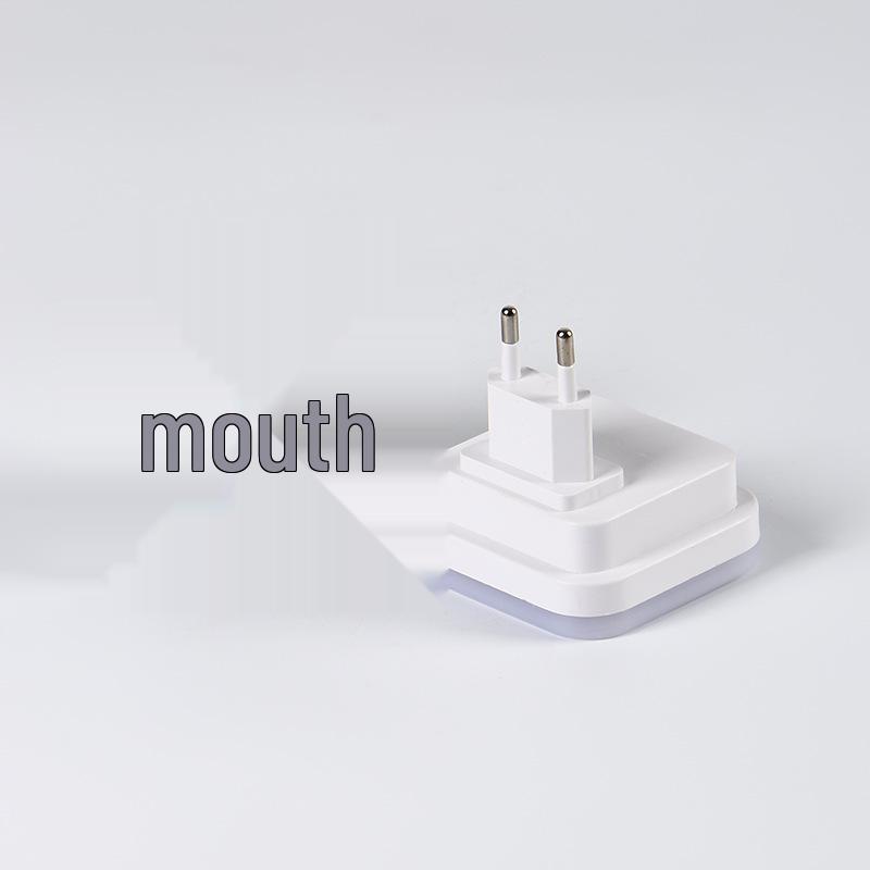 Smart LED Night Light with Dual Standard Socket and Energy-Saving Sensor