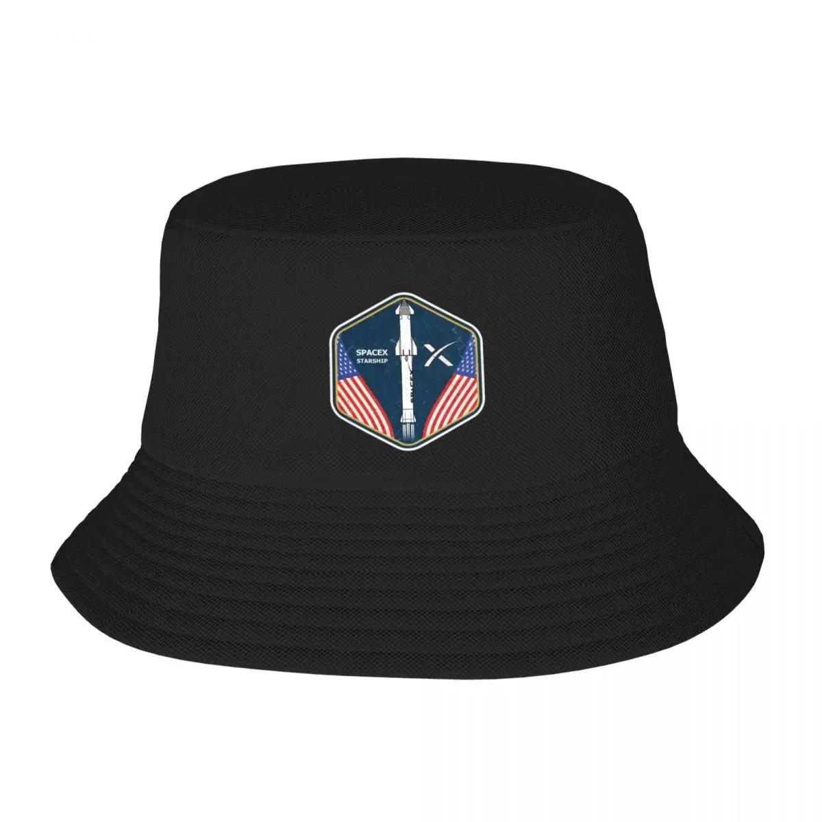 New SpaceX Starship Badge Bucket Hat Vintage New In The Hat Ladies Mens