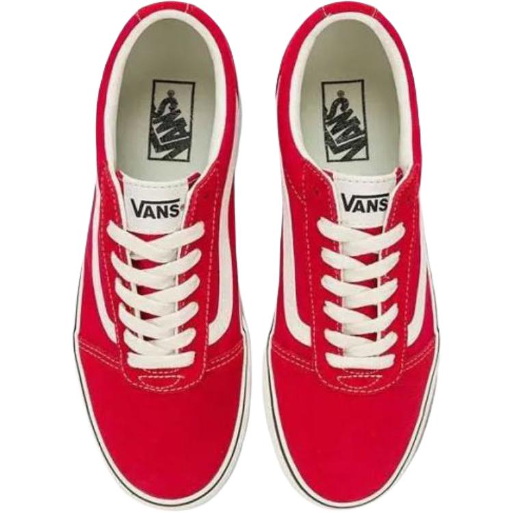 Vans Ward Fashion Versatile Comfortable Shock Absorbing Durable Low Top Casual Shoes Kids Sneaker Red VNOA5HTSBOP