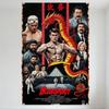 Bloodsport Retro Movie Metal Tin Sign Jean-Claude Van Damme Dragon Stance Vintage Art Poster for Man Cave Bar Home Decor