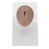 Silicone Belly Model 3D Piercing Practice Acupuncture Display Soft Belly Button Model for Teaching Dark Skin Color