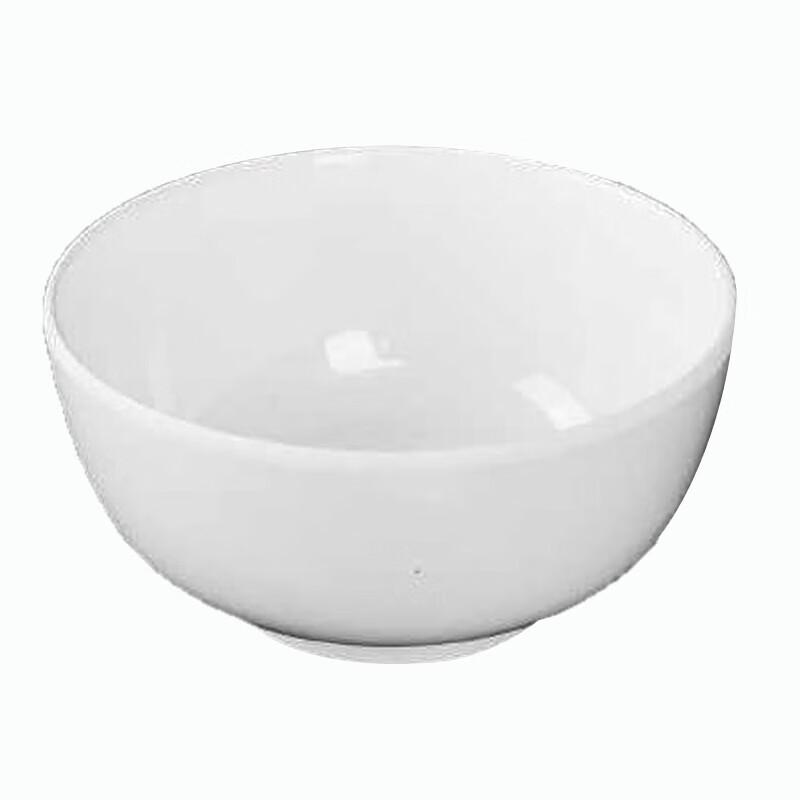 Homeglen A5 White Melamine Rice Bowl Set (4-Pack)