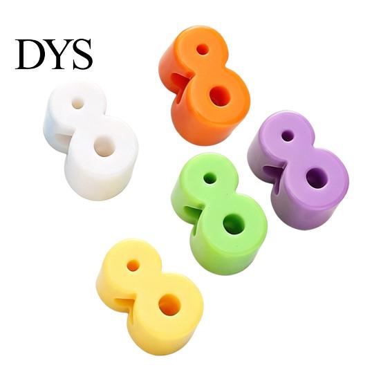 Large Hole Beads 5Pcs DIY Acrylic Bubble Number Beads, 0-9 Chunky Kit Colorful Spacer for Crafting Projects