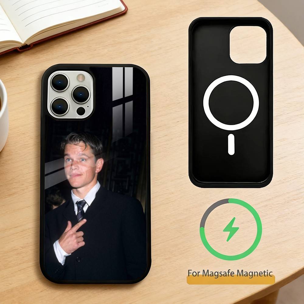 

M-Matt D-Damon Phone Case For iPhone 17,16,15,14,13,Pro,Max,Plus,Magnetic For Magsafe Wireless Charging iPhone16e