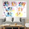 Bluey Print Tapestry, Lightweight Wall Hanging, for Bedroom, Dorm, Living Room, Home Art Decor, Birthday Christmas Gift for Friends