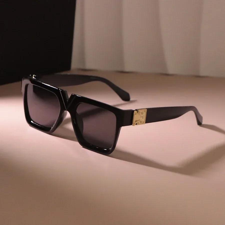 

Классические квадратные солнцезащитные очки Модные женские мужские Ретро Стильные очки Повседневные Минималистичные Женские Мужские Other