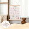 2PCS Alphabet Numbers Poster Set of 2 Decorative Alphabet Numbers Wall Art Educational Preschool Learning Poster for Classroom