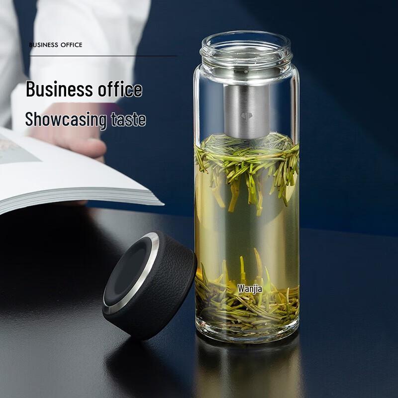 Wanxiang Portable Single-Layer Glass Water Bottle