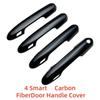 Car Decoration Stickers Accessories Door Handle Bowl Cover Trim Paste Style Glossy Black For Toyota Crown  Car Upgrade