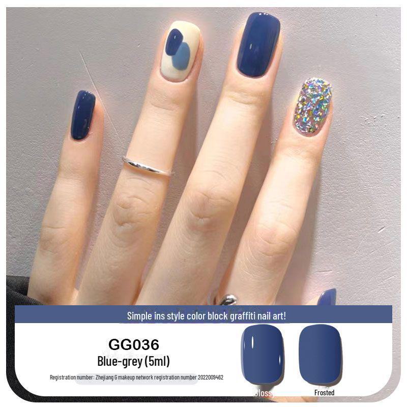 Platinum Haifei Nude Ice Gel Nail Polish - Trendy Transparent Nude from Xiaohongshu