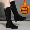 Fashion 2025New Women's Boots Fashion Suede Mid-calf Boot Plush Warm Snow Boots for Women High Top Cotton Boots Winter Boot Botas Mujer